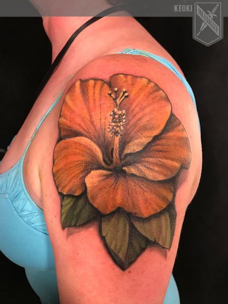 Tattoos - Color flower tattoo - 132616